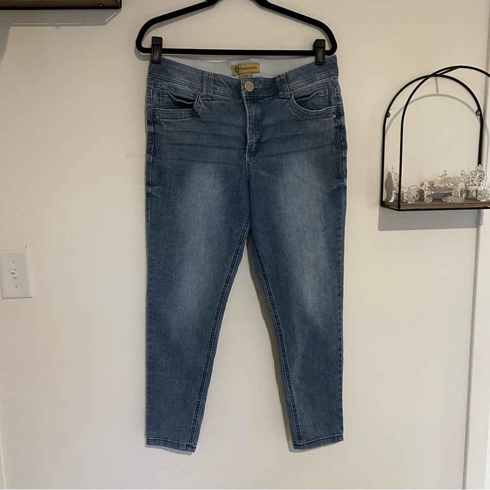 Democracy “Ab” Technology High Rise Waist Skinny Jeans Size 14 - Picture 1 of 6